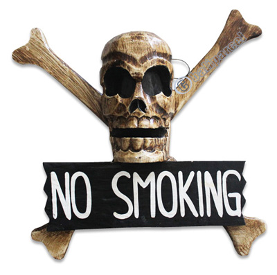 Pirate Skull, Handmade From Albesia Wood