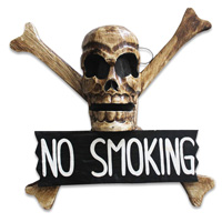 Pirate Skull, Handmade From Albesia Wood