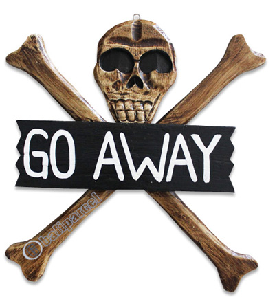 Pirate Skull, Handmade From Albesia Wood