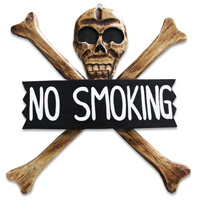 Pirate Skull, Handmade From Albesia Wood