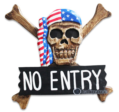 Pirate Skull, Handmade From Albesia Wood