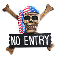 Pirate Skull, Handmade From Albesia Wood