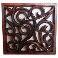 Wooden Wallhanging,Tribal, Made From Suar Wood