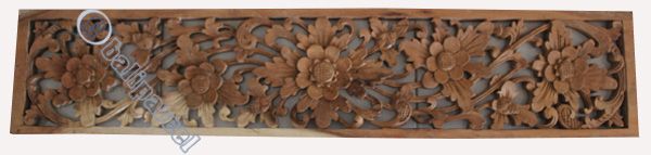 Wooden Wallhanging, Handcarved From Magnolia Wood With Natural Polish