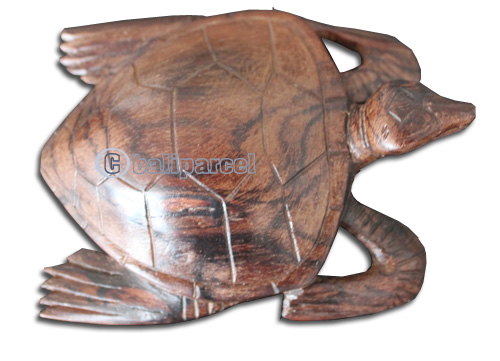 Wooden Turtle, Hand Carved From Sono Wood