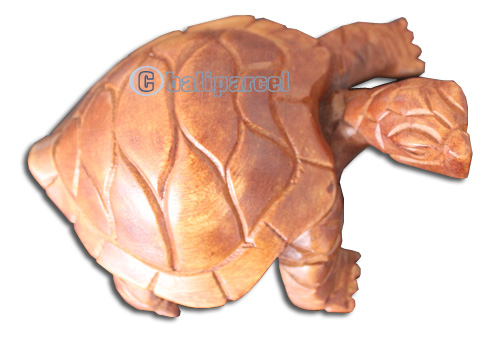 Wooden Turtle, Hand Carved From Hibiscus Wood 