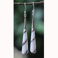 Earring Silver With Resin
