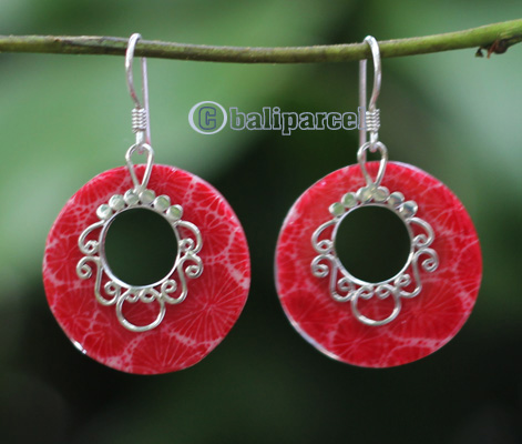 Earring Silver With Shell