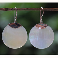 Earring Silver With Shell