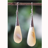 Earring Silver With Resin