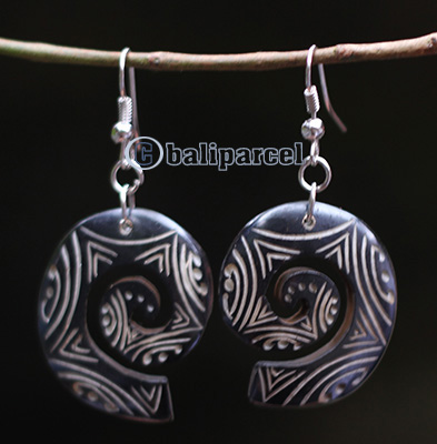 Earring Bone Carving