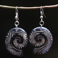 Earring Bone Carving
