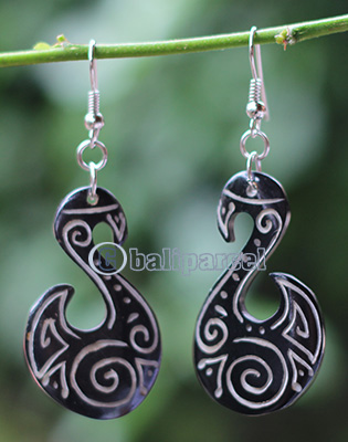 Earring Bone Carving