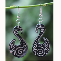 Earring Bone Carving