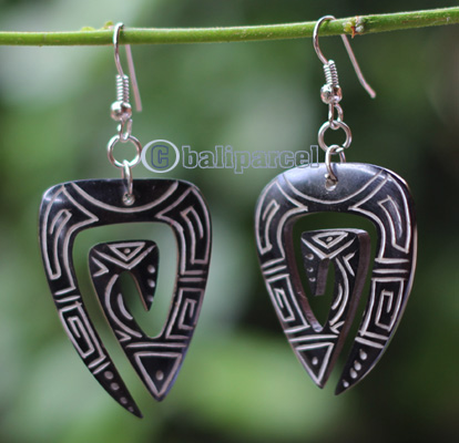 Earring Bone Carving
