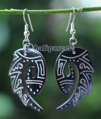Earring Bone Carving