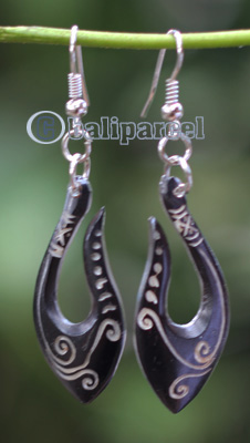 Earring Bone Carving