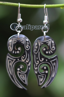 Earring Bone Carving