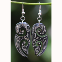Earring Bone Carving