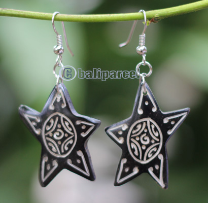 Earring Bone Carving