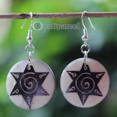 Earring Bone Carving