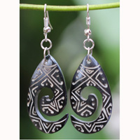 Earring Bone Carving