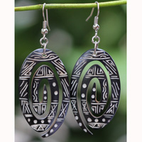 Earring Bone Carving