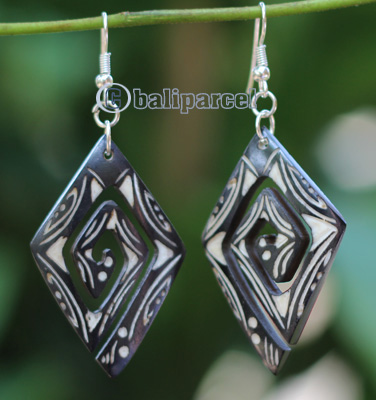 Earring Bone Carving