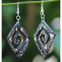 Earring Bone Carving