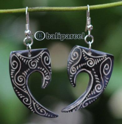 Earring Bone Carving