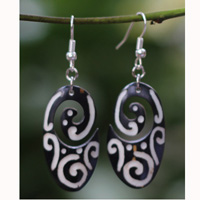 Earring Bone Carving