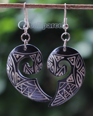 Earring Bone Carving