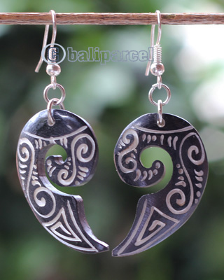 Earring Bone Carving