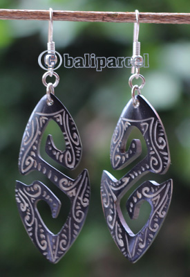 Earring Bone Carving