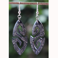 Earring Bone Carving