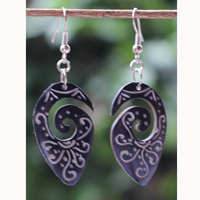 Earring Bone Carving