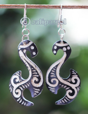 Earring Bone Carving