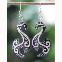 Earring Bone Carving