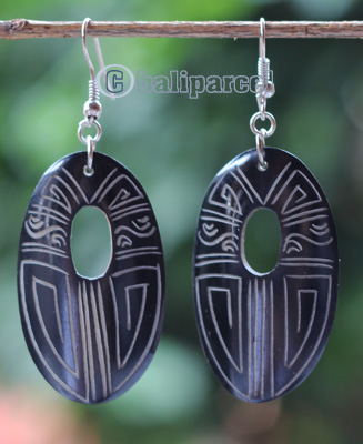 Earring Bone Carving