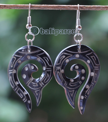 Earring Bone Carving