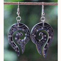 Earring Bone Carving