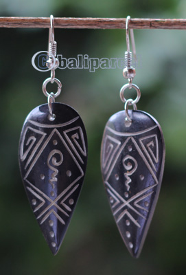 Earring Bone Carving