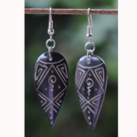 Earring Bone Carving