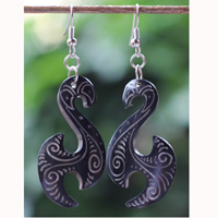 Earring Bone Carving