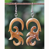 Earring Bone Carving
