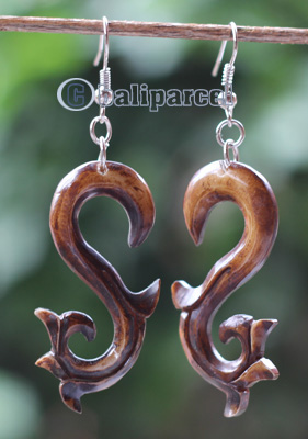 Earring Bone Carving