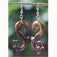Earring Bone Carving