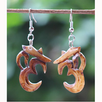 Earring Bone Carving