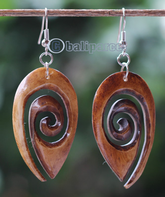Earring Bone Carving