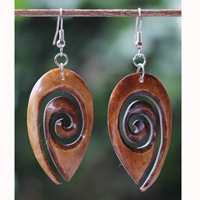 Earring Bone Carving